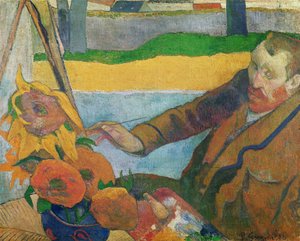 Van Gogh maalaus Auringonkukat, 1888